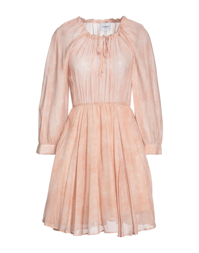 Shop Dondup Woman Mini Dress Blush Size 10 Viscose In Pink