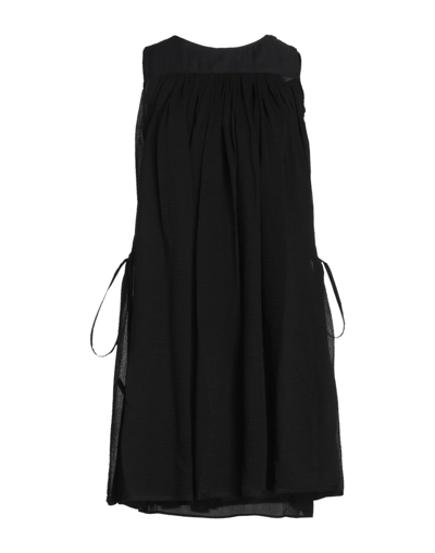 Shop Loewe Paula's Ibiza Woman Mini Dress Black Size 8 Cotton, Silk