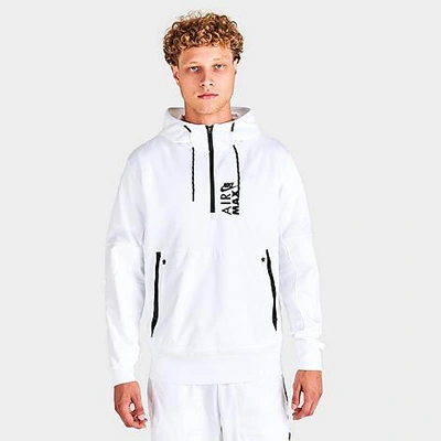 Nike Men's Sportswear Air Max Graphic Half-zip Hoodie In White/black/black  | ModeSens