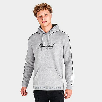 Supply And Demand Men's Wordmark Hoodie In Grey | ModeSens