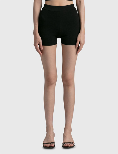 Shop Jacquemus Arancia Shorts In Black