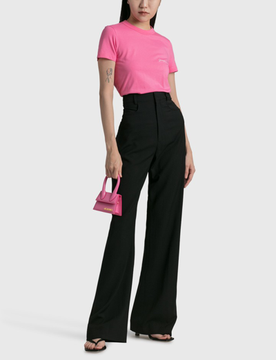 Shop Jacquemus Brodé T-shirt In Pink