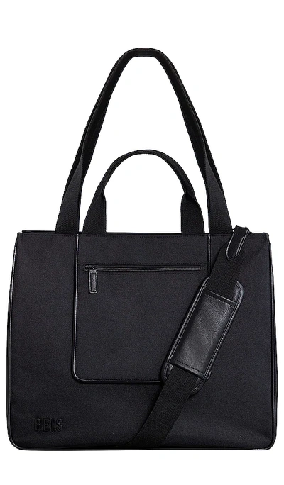 Shop Beis The East / West Tote In Black