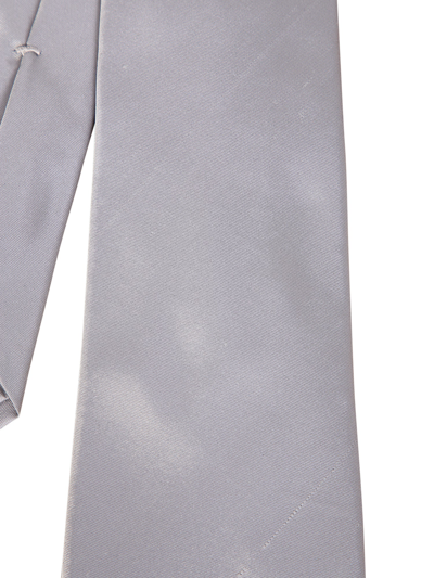 Shop Kiton Silk Lined Tie In Grey