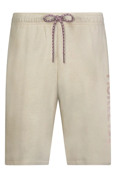 Shop Hurley Hot Mess Gusher French Terry Shorts In Light Beige