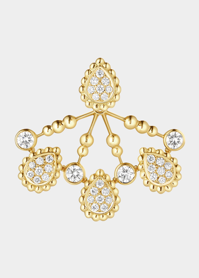 Shop Boucheron Yellow Gold Serpent Boheme Stud Earring With Diamond Extra-small Motif, Single