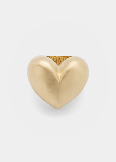 Shop Lauren Rubinski 14k Gold Heart Ring In Yg