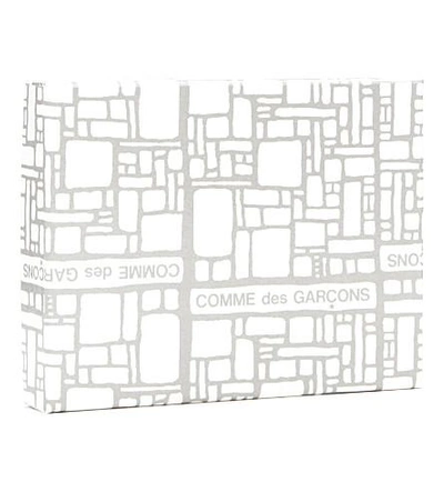 Shop Comme Des Garçons Colour Block Leather Card Holder In Blue