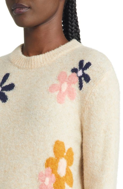 Rails Anise Floral Crewneck Sweater In Jewel Floral | ModeSens