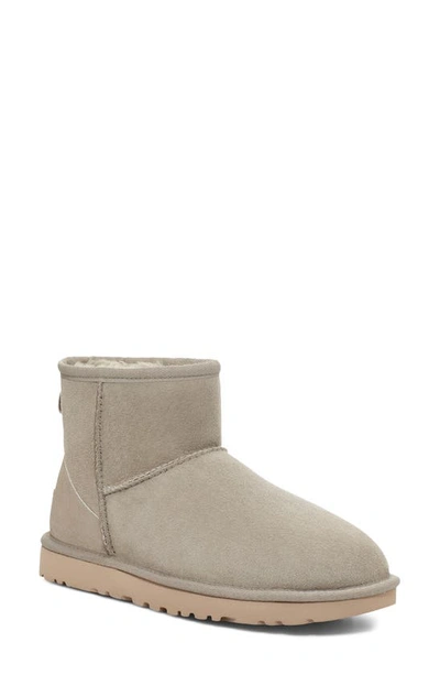 Shop Ugg Classic Mini Ii Genuine Shearling Lined Boot In Goat