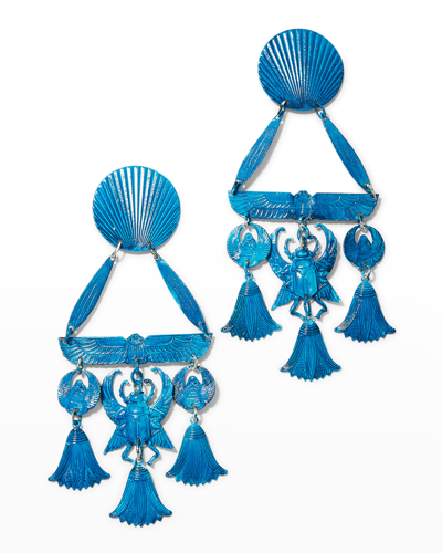 Shop We Dream In Colour Irtyu Alexandria Earrings In Blue