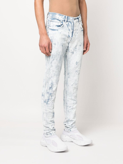 Shop Purple Brand Cracked White Over Light Skinny Jeans In Weiss
