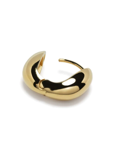 Shop Dower & Hall Chunky Tapered Hoop Earring In Gold