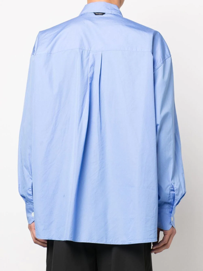 Shop Our Legacy Oversized Long-sleeve Shirt In Blau