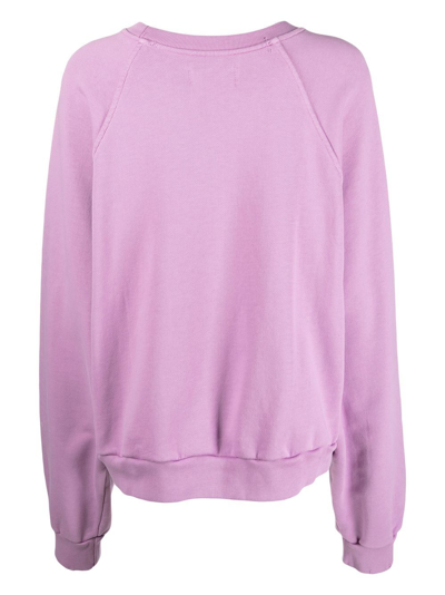 Shop Liberal Youth Ministry Emoji Crew-neck Sweatshirt In Rosa