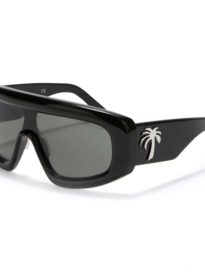 Shop Palm Angels Carmel Oversize-frame Sunglasses In Black