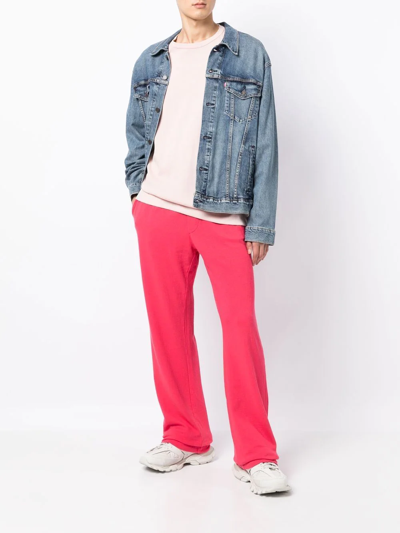 Dsquared2 Straight-leg Logo Trousers In Rosa