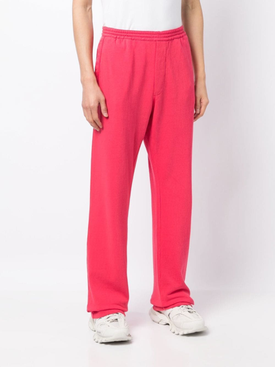 Dsquared2 Straight-leg Logo Trousers In Rosa