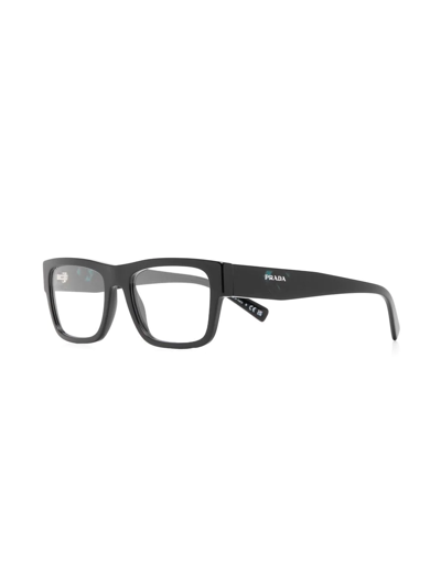 Prada Rectangle-frame Glasses In Schwarz