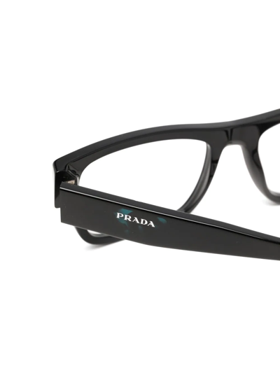 Prada Rectangle-frame Glasses In Schwarz