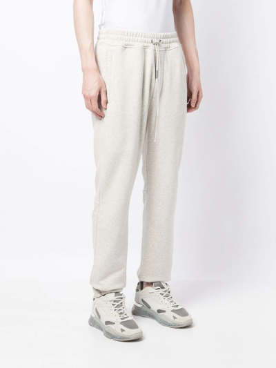Shop Represent Melange-effect Track Pants In Grau
