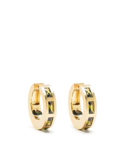 Shop Tom Wood Arch Hoop Earrings In Gold