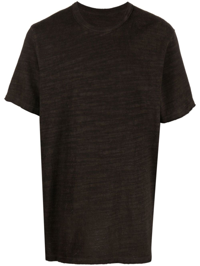 Shop Uma Wang Short-sleeved Cotton T-shirt In Braun