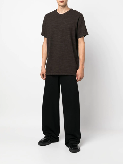 Shop Uma Wang Short-sleeved Cotton T-shirt In Braun