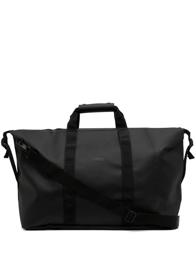 Shop Rains Weekend Logo-debossed Bag In Schwarz