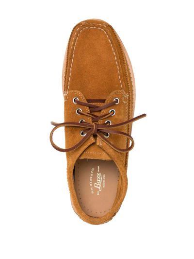 Shop G.h. Bass & Co. Camp Moc Iii Lyndon Suede Shoes In Braun