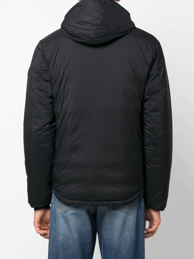 Canada Goose Hooded Feather-down Padded Jacket In Schwarz