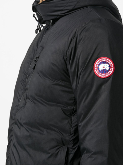 Canada Goose Hooded Feather-down Padded Jacket In Schwarz