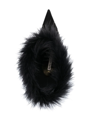 Shop Alexandre Vauthier Fur-trim Boots In Black