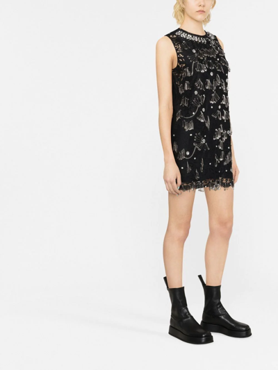 N°21 Safety-pin Sleeveless Dress In Schwarz