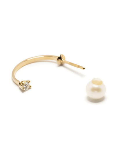 Delfina Delettrez 18kt Yellow Gold Dots Earring In Gold