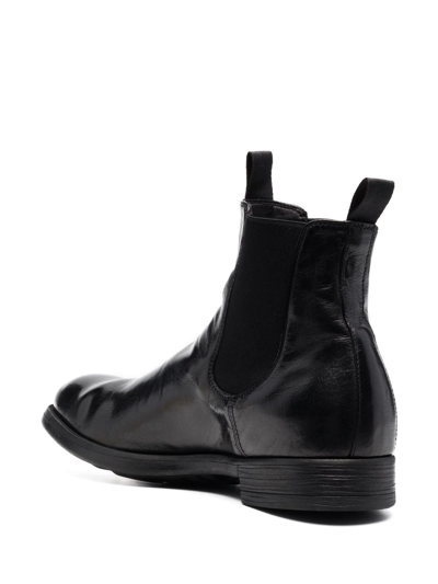 Shop Officine Creative Chronic Patent Ankle Boots In Schwarz