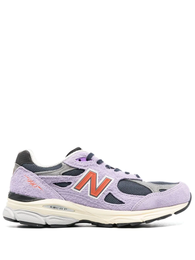 Shop New Balance 990v3 Low-top Sneakers In Violett