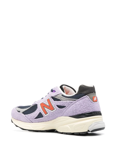 Shop New Balance 990v3 Low-top Sneakers In Violett