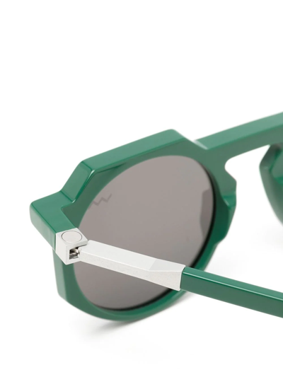 Shop Vava Eyewear Round-frame Sunglasses In Grün