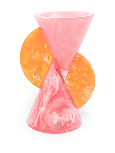 Shop Jonathan Adler Mustique Cone Vase In Rosa