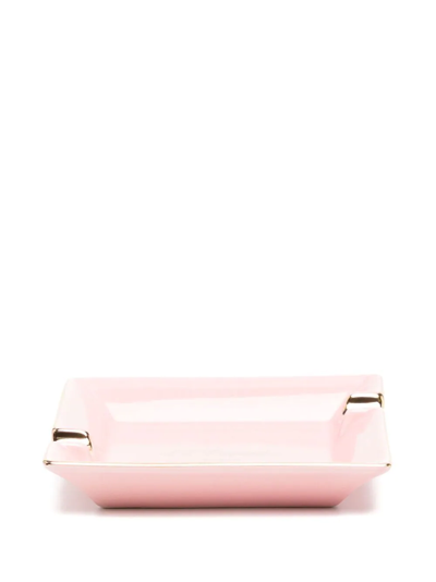 St Dupont Mini Square Cigarette Ashtray In Rosa