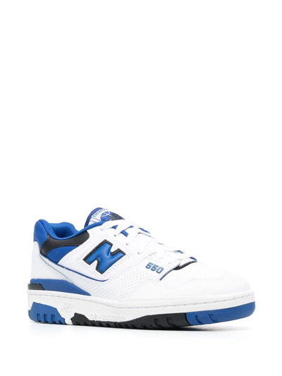 Shop New Balance 550 Lace-up Sneakers In White