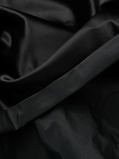 Shop Maison Margiela Ruched Duchesse Dress In Black