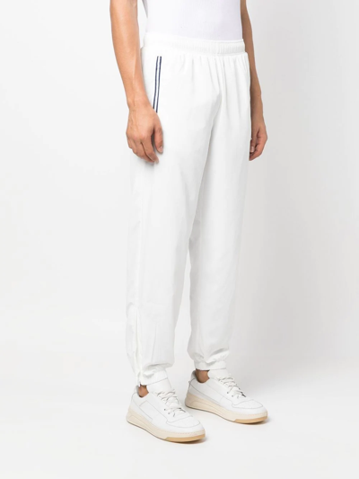 Casablanca Par Avion Logo-patch Track Pants In Weiss