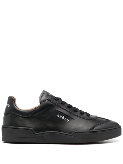 Shop Ghoud Logo-print Lace-up Sneakers In Schwarz