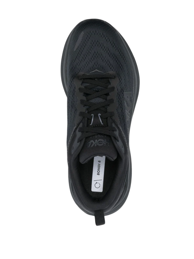 Shop Hoka One One Logo-print Lace-up Sneakers In Schwarz