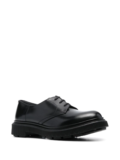 Adieu Leather Lace-up Shoes In Schwarz