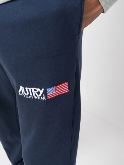 Shop Autry Cotton Track Pants In Blau
