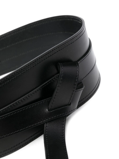 Shop Isabel Marant Knot-detail Waist Belt In Black