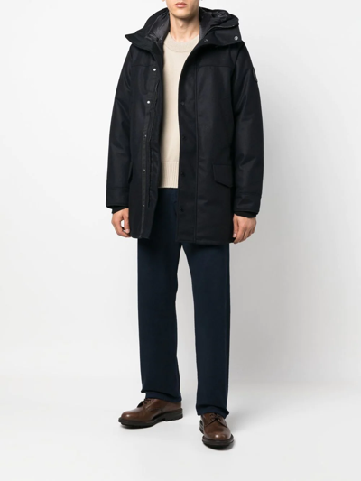 Canada Goose Langford Hooded Down Parka In Blau